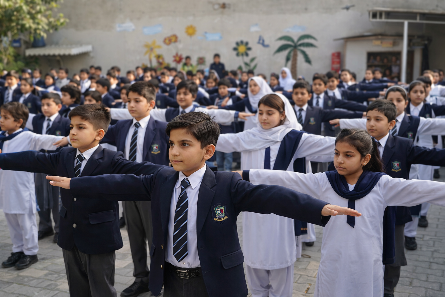 Morning exercise assembly